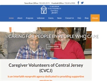 Tablet Screenshot of caregivervolunteers.org